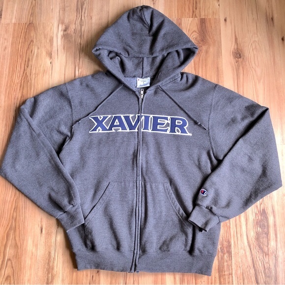 CHAMPION XAVIER Hoodie Jacket Long Sleeve Full Zip Small Gray Men’s UNISEX - Picture 2 of 16